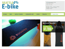 Tablet Screenshot of electricbikeseattle.com